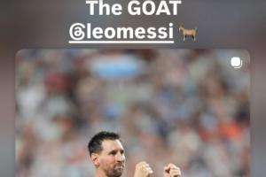 贝克汉姆发社媒@梅西:The GOAT,恭喜你朋友,惊人的成就