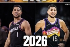ESPN:2006年科比从8号换成24号 20年后他的门徒布克也换号了