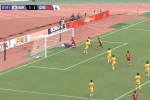 再丢一球!第82分钟U23国足再丢球,1-2落后韩国